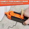 Adjustable Contour Gauge with Lock – Precision Profile Scribing Tool for Woodworking