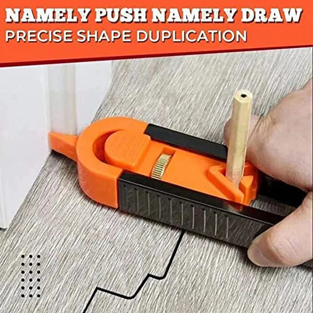 Adjustable Contour Gauge with Lock – Precision Profile Scribing Tool for Woodworking