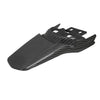 Black extended rear fender for a Sur-Ron Light Bee off-road electric bike