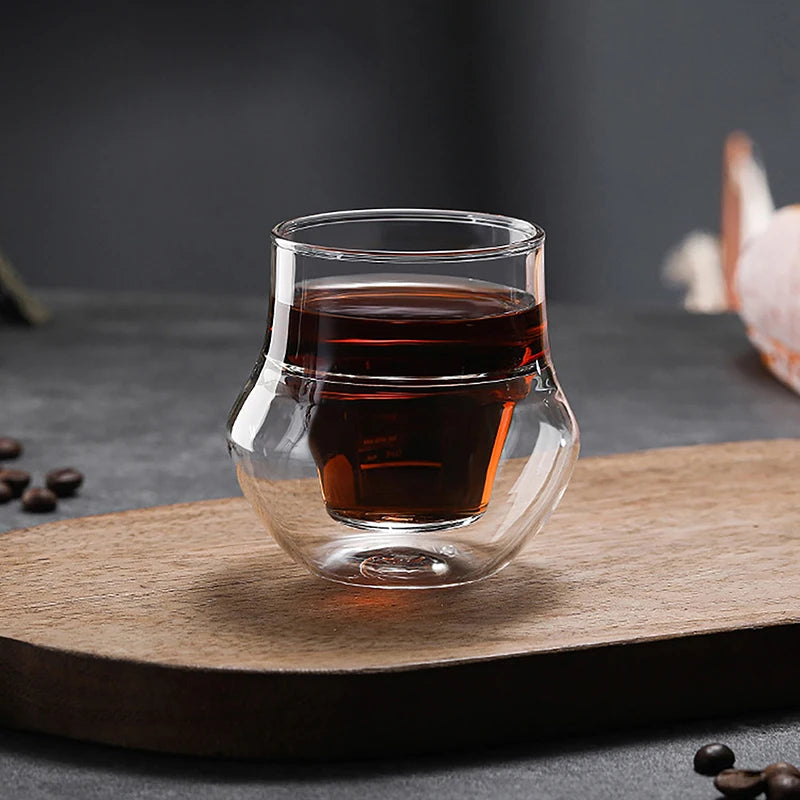 Doppelwandige Borosilikatglas-Tasse