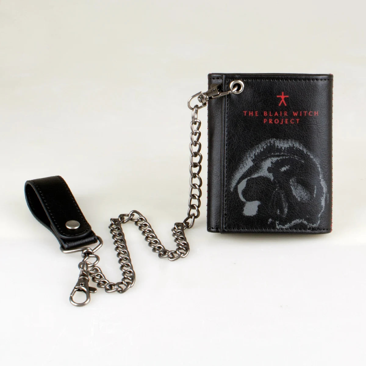 Triple-Fold Chain Wallet with Card Holder and ID Window