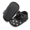 Classic Bow Baby Girl First Walker Shoes with Anti-Slip Sole