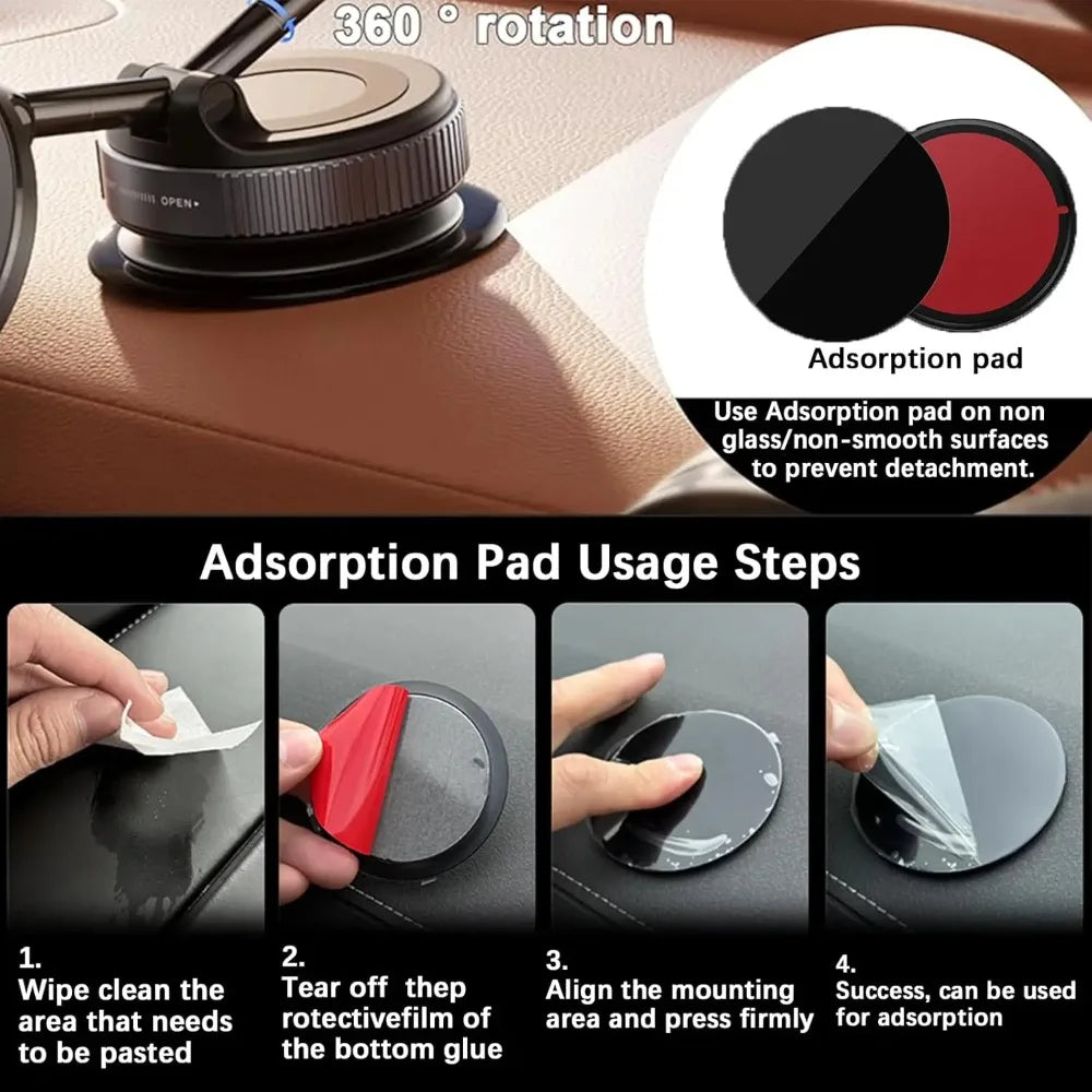 Instructions for using an adsorption pad on non-smooth surfaces to prevent detachment.