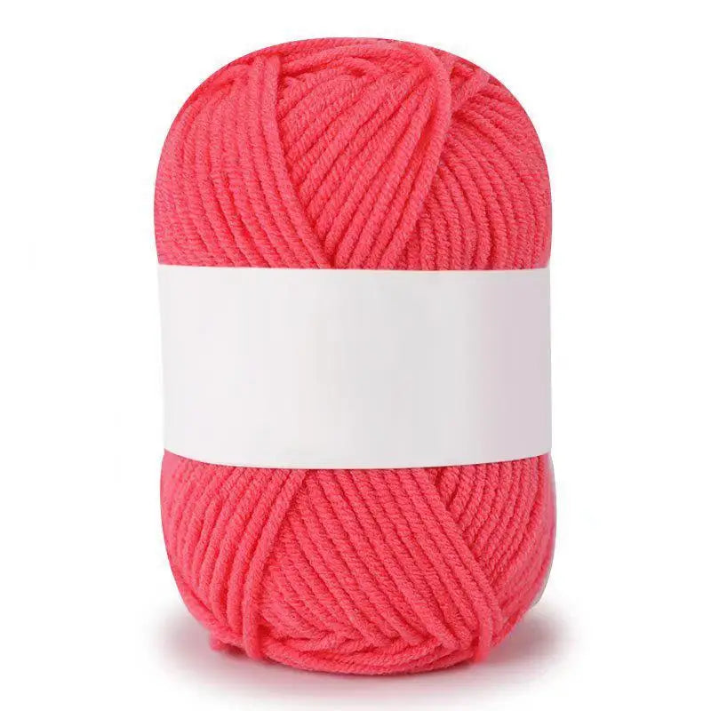 Soft Milk Cotton Knitting Yarn – Anti-Pilling 4ply Yarn for Crochet & Knitting
