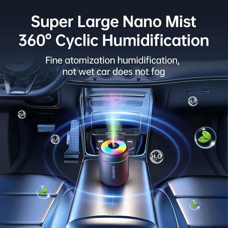 USB Mini Aromatherapy Humidifier with Soft Glow Light