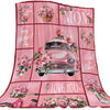 Soft Coral Fleece Throw Blanket – Lightweight & Cozy for All Seasons