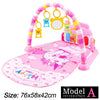 Baby Kick and Play Piano Tummy Time Mat with Detachable Toys