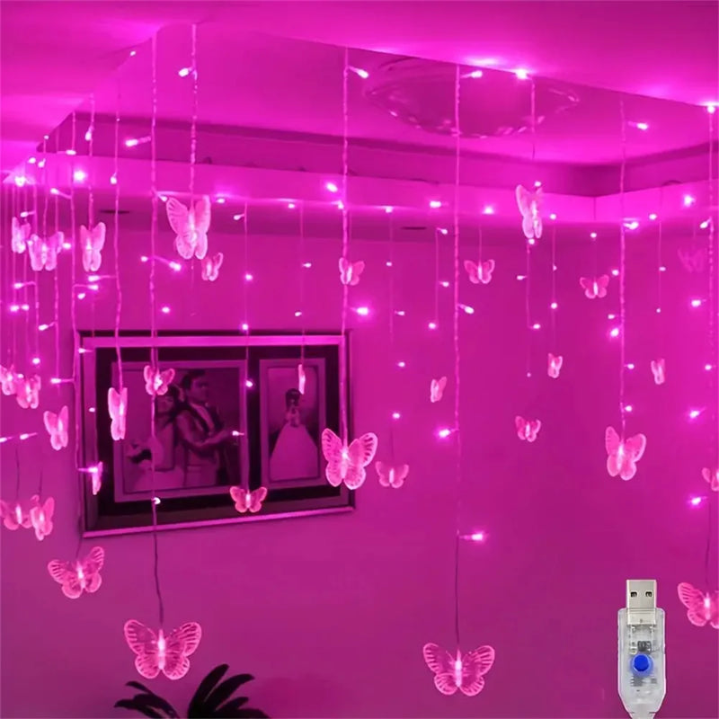 Guirlande LED Papillon Alimentée par USB