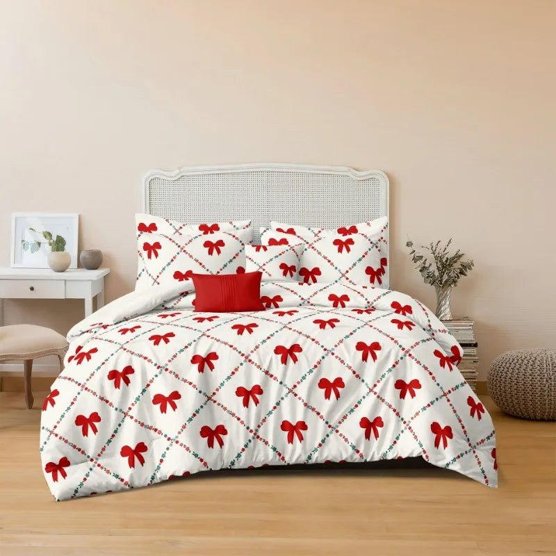 Festive Christmas Duvet Cover Set with Pillowcases
