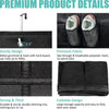 Over-the-Door Hanging Shoe Organizer with Mesh Pockets