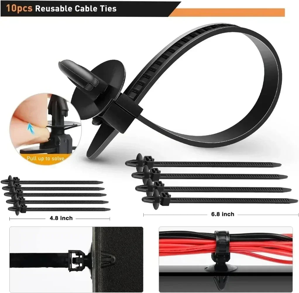 Universal Car Fastener Clip Kit – 100+ Pieces with Remover Tool