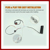 Motorcycle LED Headlight with Light Bar and On-Off Switch