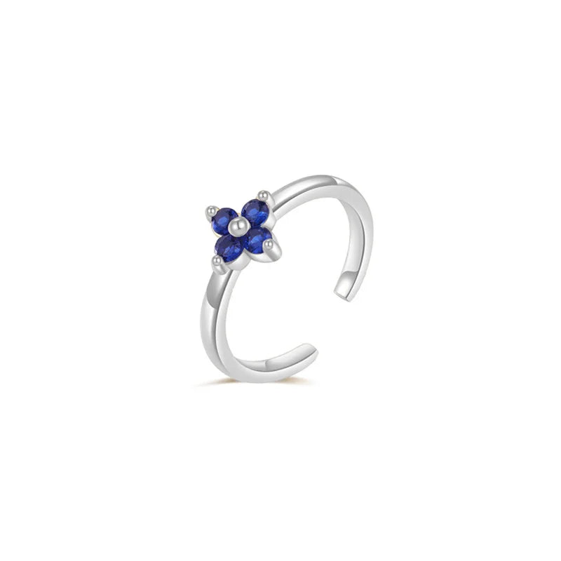 Gold-Plated Geometric Zircon Toe Ring