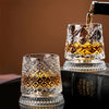 Rotating Crystal Whiskey Glass
