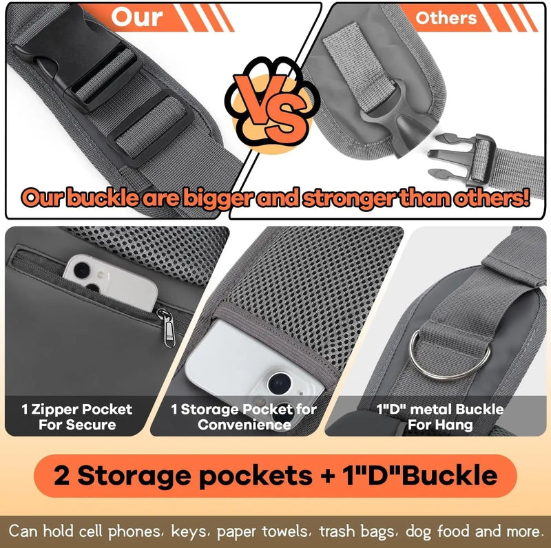 Hands-Free Pet Sling Carrier for Small Dogs & Cats