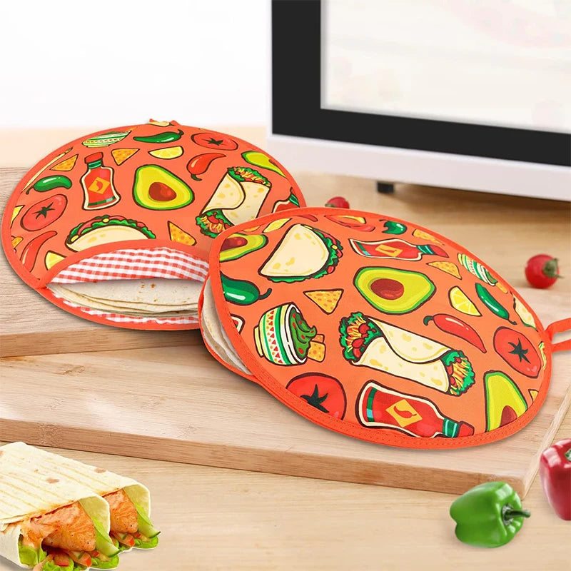 Reusable Microwave Tortilla Warmer Pouch