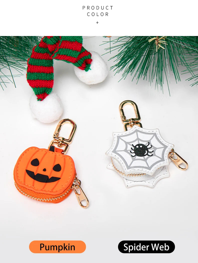 Cute Pumpkin Coin Purse with Keychain