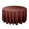 Round Solid Color Polyester Tablecloth for Weddings, Parties & Dining