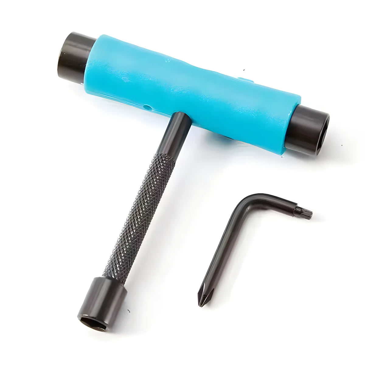 Multi-Function Skateboard T-Tool with Allen Key and Phillips Screwdriver