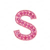 Pearl Rhinestone Letter Patches – Iron-On 3D DIY Embellishments