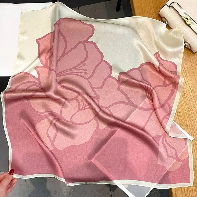 Quadratischer Blumen-Schal für Damen