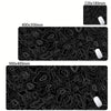 Large Abstract Desk Mat with Stitched Edges
