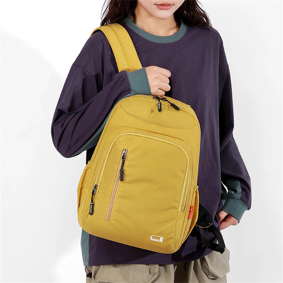 Water-Resistant Oxford Daypack for Women with Laptop Compartment