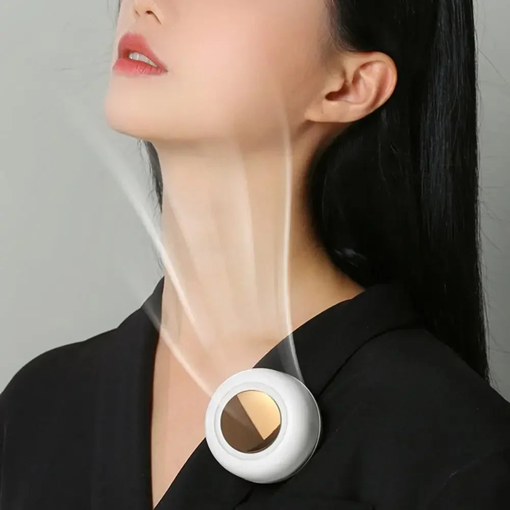 Portable Clip-On Mini Bladeless Fan with 3 Speeds