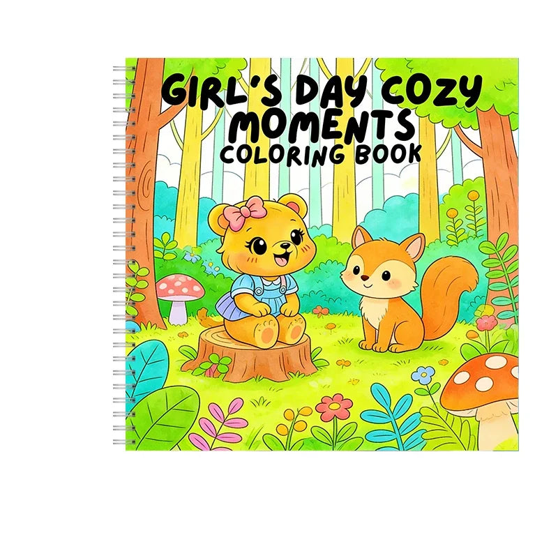 Springtime Mini Coloring Book for Adults