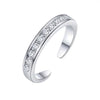 Gold-Plated Geometric Zircon Toe Ring