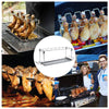 Stainless Steel 14-Slot BBQ Grill Rack for Chicken Drumsticks, Wings & More