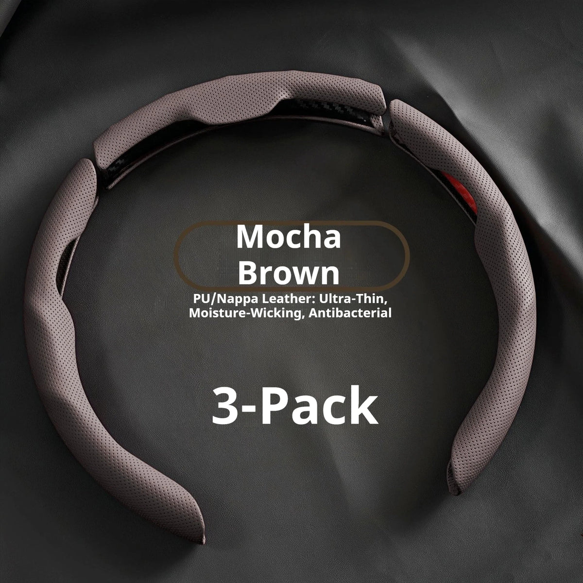 Premium Universal Leather Steering Wheel Cover