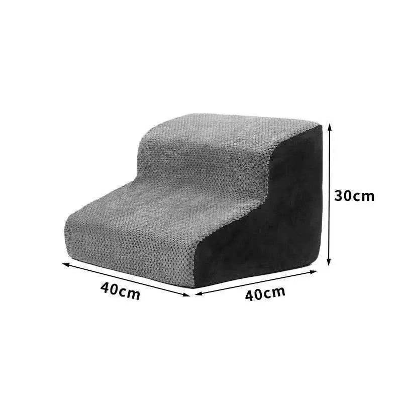 Curved Pet Stairs for Beds and Sofas