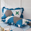 Lace-Trimmed Bed Skirt with Printed Design