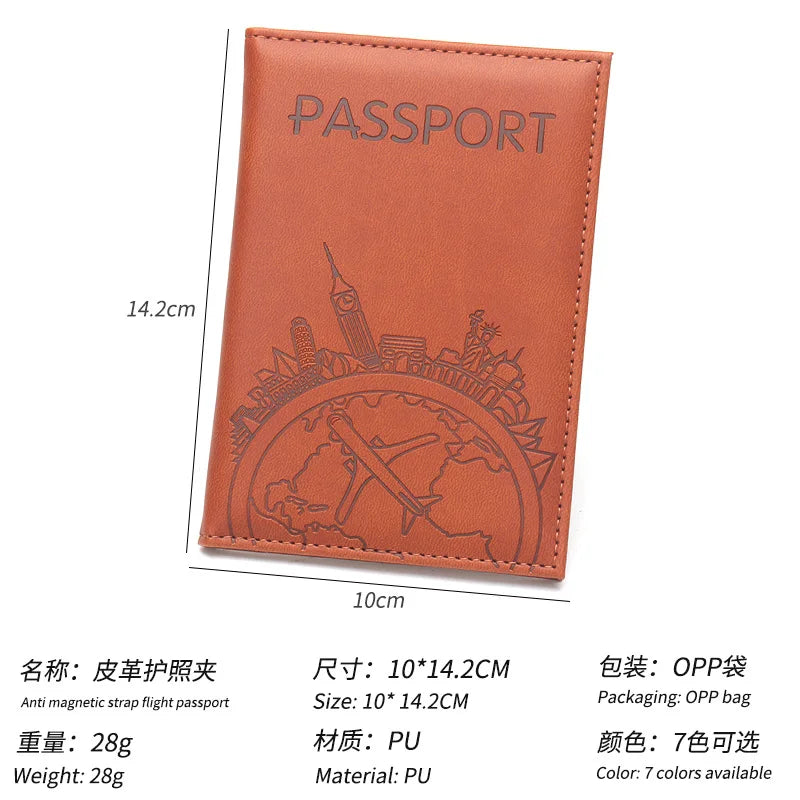 Porte-passeport en cuir élégant