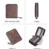 Men's Vintage PU Leather Wallet with Woven Tape Accent