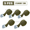 Heavy-Duty 2-Meter Cargo Straps with Buckle