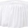 Ruffled Microfiber Bed Skirt with Split Corners