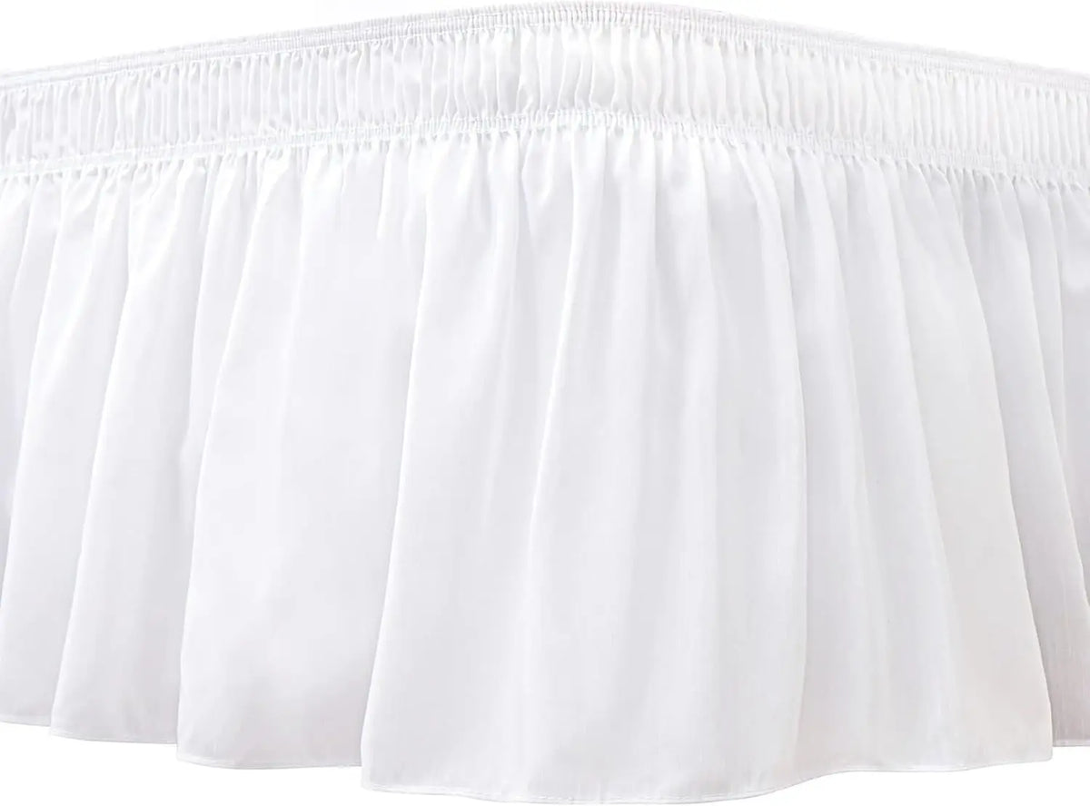 Ruffled Microfiber Bed Skirt with Split Corners