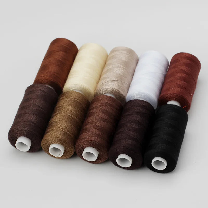 10-Color Polyester Thread Set – 400 Yards Per Spool