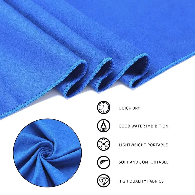 Serviette de voyage en microfibre à séchage rapide