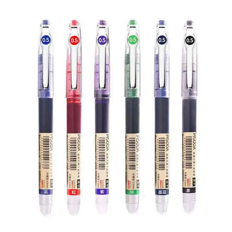 Smooth 0.5mm Gel Pens for School and Office – Set of 6