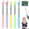 Telescopic Stainless Steel Teaching Pointer with Finger Design