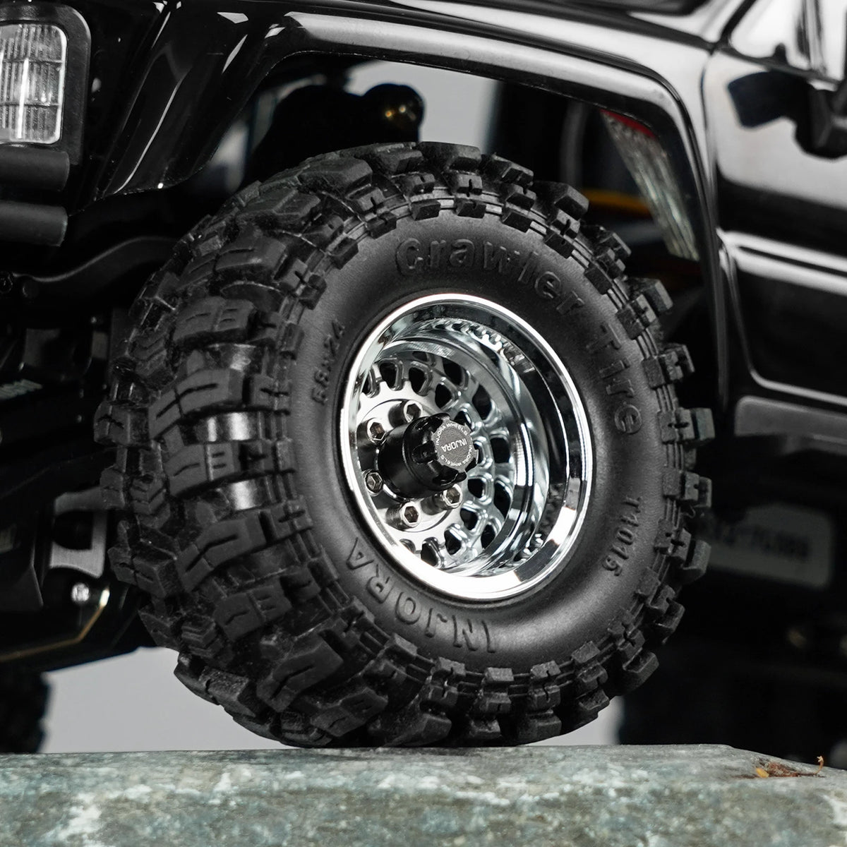 INJORA 1.0" Modular Beadlock Wheels for 1/18 1/24 RC Crawlers - Brass & Aluminum