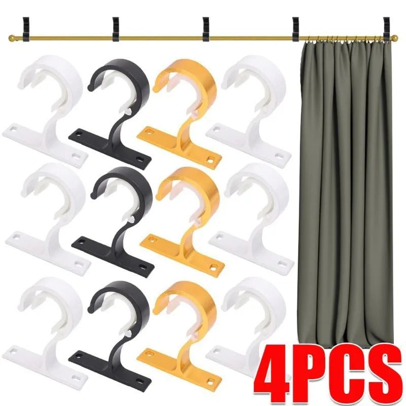 Adjustable Curtain Rod Brackets - Set of 2, 4, or 8