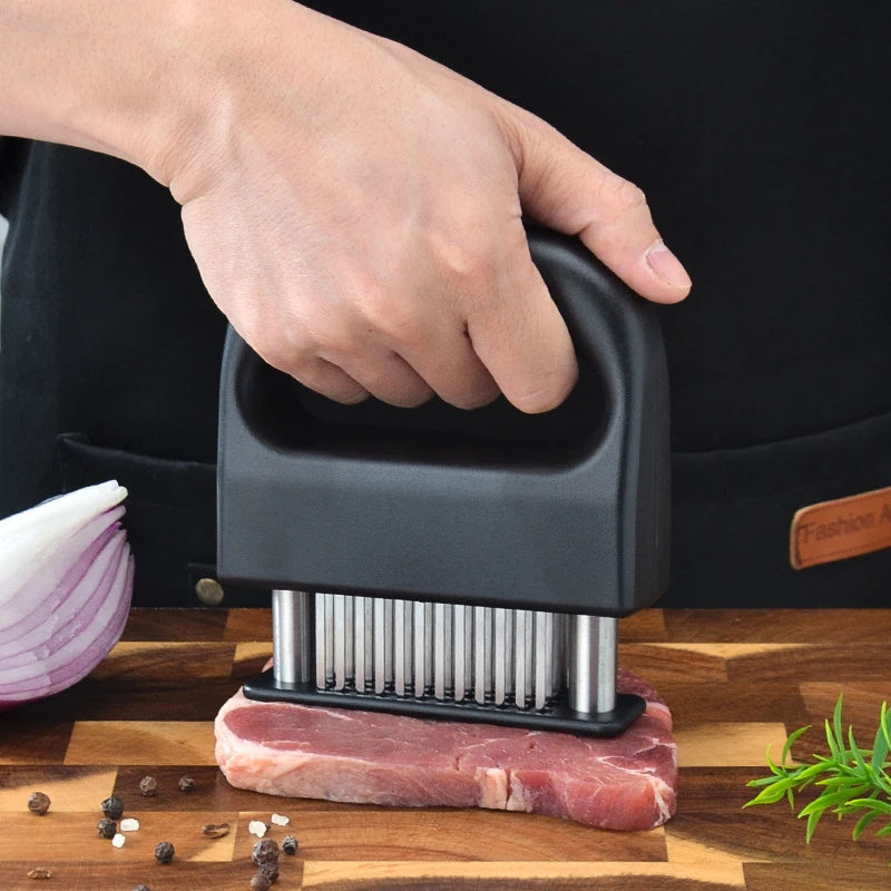 Stainless Steel Meat Tenderizer with Safety Lock