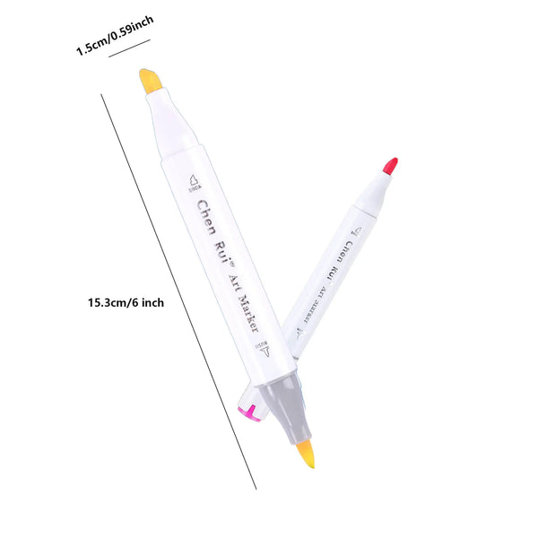 Dual-Tip Alcohol Art Markers - 120 Color Set