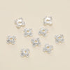 Decorative Flower Bead Caps for Jewelry Making – 50 Pack