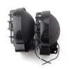 A pair of black universal 5.5 inch round LED-Halogen fog lights for trucks and SUVs.