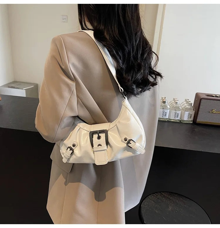 Y2K Retro Pleated Hobo Shoulder Bag